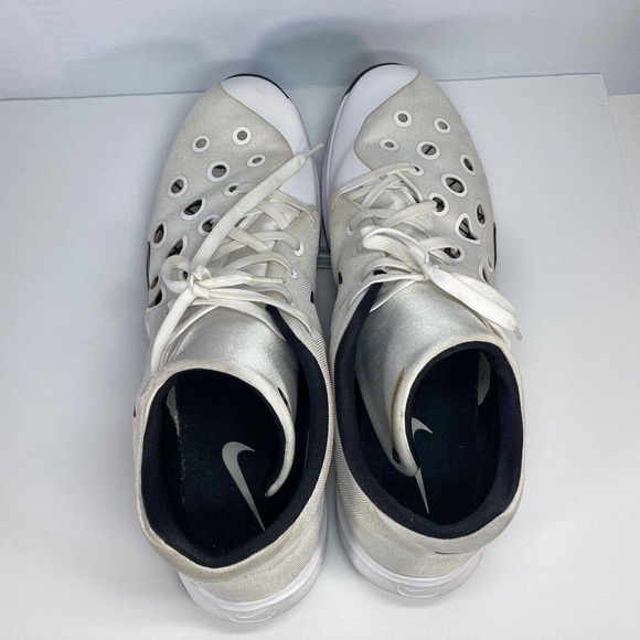 Nike Zoom Hyperquickness 3 White Size 18 Men's Basketball Shoes 812976-101 GREAT - Picture 4 of 10